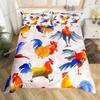 Chicken Duvet Cover Rooster Goose Duck for Kid Teen Women Men Farmhouse Animals for Bedroom Decorations Queen King Bedding Set