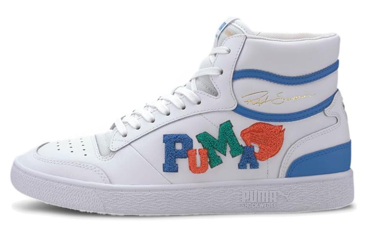 Puma Ralph Sampson Mid  Badges - White Palace Blue  41