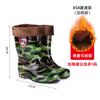 3517 Catch the Sea Tube Camouflage Labor Protection Rain Shoes, Men's Thick-soled Pvc Plastic Long Rain Boots Non-slip