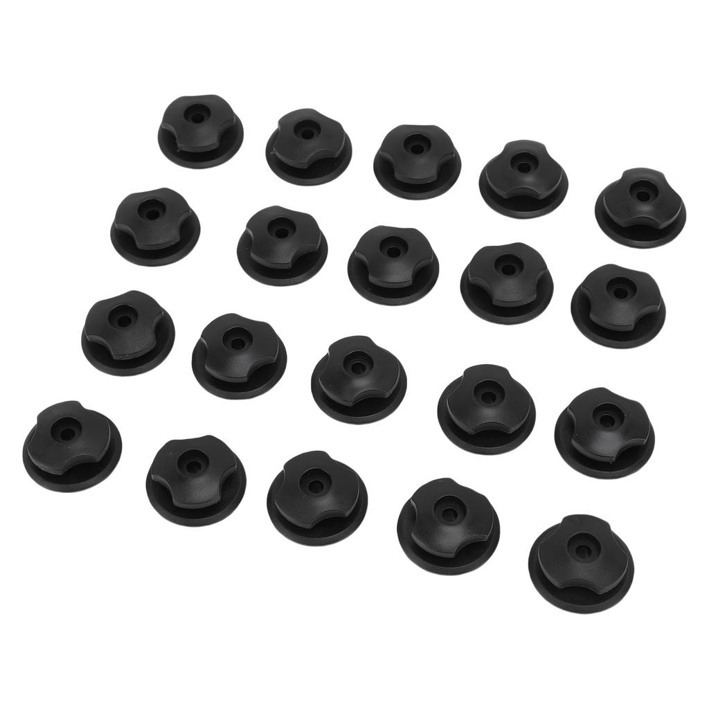 Net hooks, 40 pack car suitcase storage net hooks, versatile round trailer net hooks with screws for trailer tarpaulins, net pockets