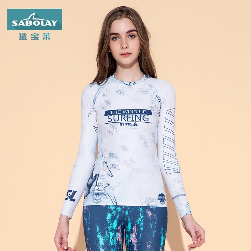Womens UPF 50 Long Sleeve Rash Guard Set With High Elasticity Quick Dry Swimwear Surfing Diving Swimming