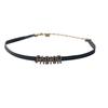 Used Christian Diorchoker black/gold Nylon/metal Women