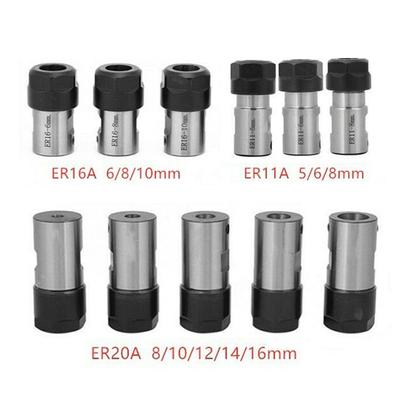 ER20A-16mm Shaft Collet ER20A-8mm Silver And Black 1 Pcs