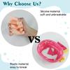 2PCS Silicone Soap Dish Built-in Drain Lip Self-Draining Soap Storage Holder Countertop Organizer Easy Cleaning Sink Tray