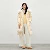 Women's Hooded Fur Collar Long Down Jacket