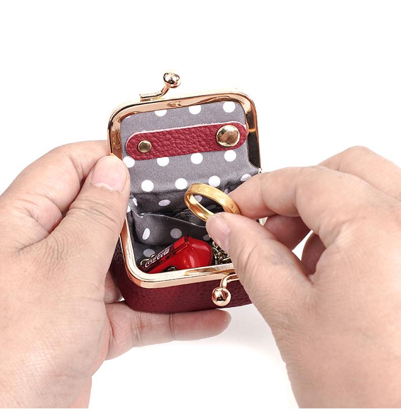 Women's Genuine Leather Coin Purse & Jewelry Bag: Small Mini Holder for Coins, Earrings, Necklaces