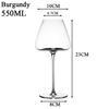 1PC High-end Large Capacity Bar Restaurant Wedding Party Wine Set Bordeaux Burgundy Red Wine Glass Cup Household Drinkware Gift