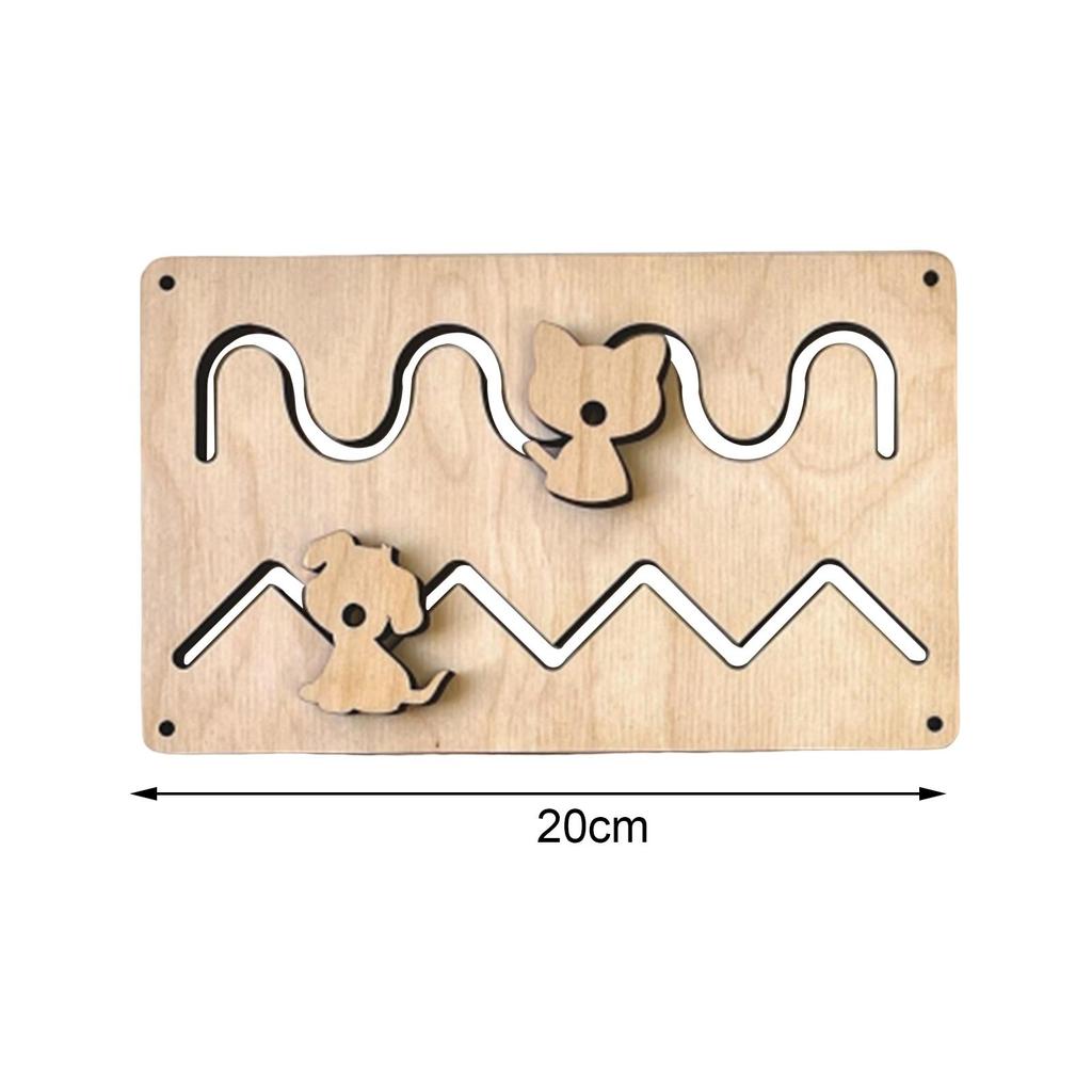 Busy Board DIY Material Wooden Handicraft Toy Activity for Preschool Kids
