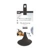 KAI Mini Ladle Spoon with Protrusions That Can Be Hung On the Rim, All Nylon, Integrally Molded, Nuatone Charcoal Black, Dishwasher Safe, Made In Japa