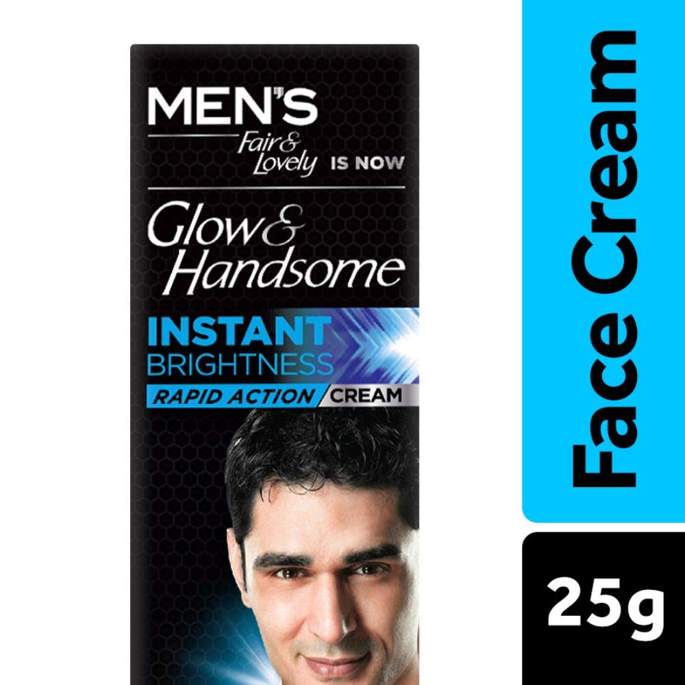 Glow & Handsome Instant Brightness Cream Daily Men Face Moisturizer Sun Protection Multivitamin Formula Pack of 1 25g