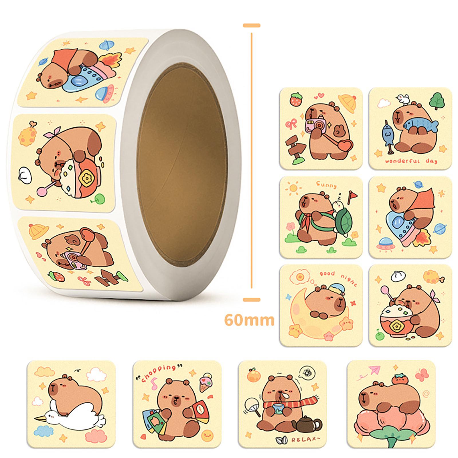 300 наклеек, мультяшная капибара, граффити, наклейка для бутылки с водой, ноутбука, чемодана, наклейки для ноутбука, украшение, детская награда, подарочная игрушка A1