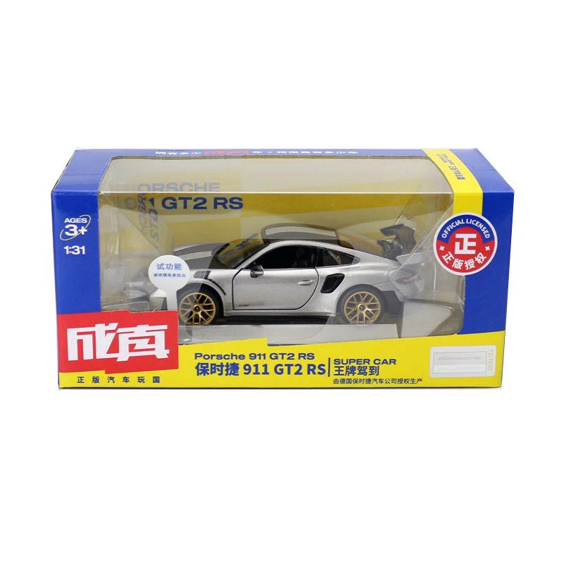 Model auta 911 GT2 RS v měřítku 1/32, stahovací autíčko se zvukem a světlem pro děti Batole Kluci Dívčí Dárková kolekce