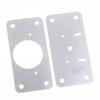 New Cabinet Hinge Repair Plate Kit For Home Kitchen Cabinets And Furniture With Holes, Stainless Steel Door Hinge Mounting Plate