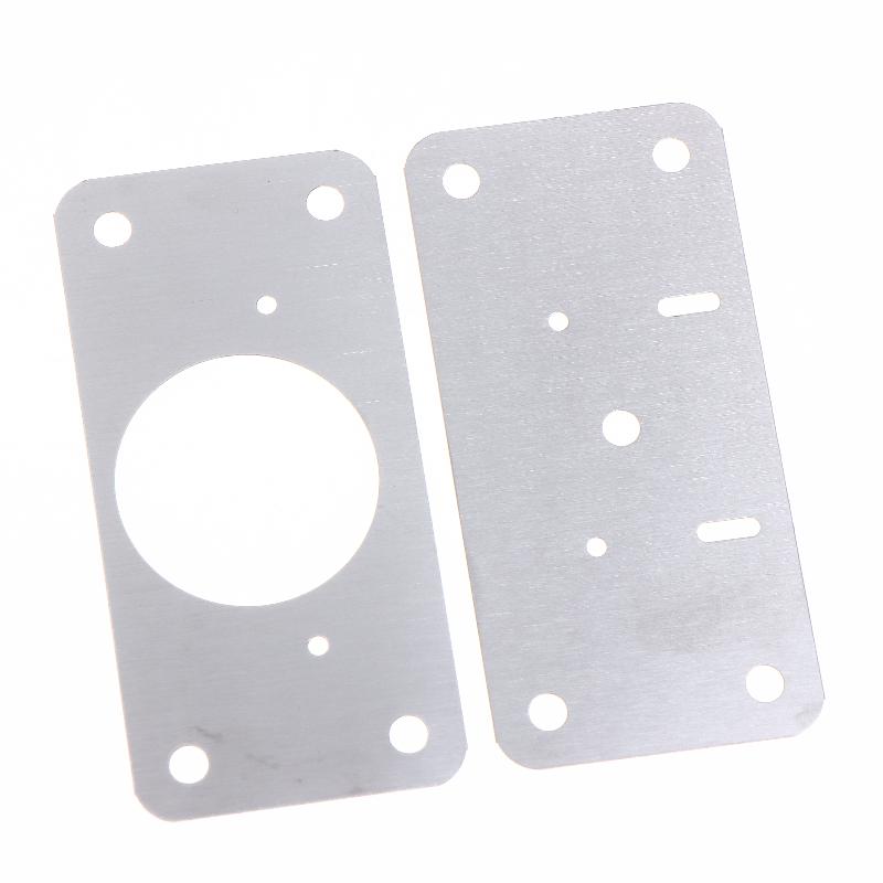 New Cabinet Hinge Repair Plate Kit For Home Kitchen Cabinets And Furniture With Holes, Stainless Steel Door Hinge Mounting Plate