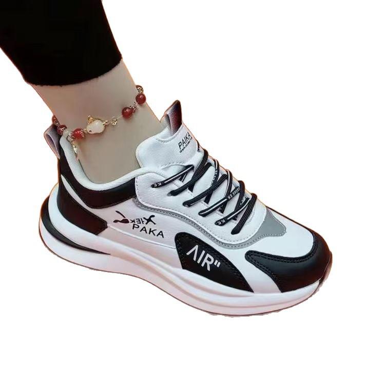 Couple sneakers light and breathable student shoes autumn and winter leather casual shoes trendy dad shoes