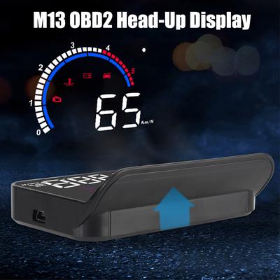 Windschutzscheibenprojektor Digitalalarmset GPS-Kompassuhr Geschwindigkeitsmesser Tachometer Autozubehör M13 HUD Auto Head Up Display