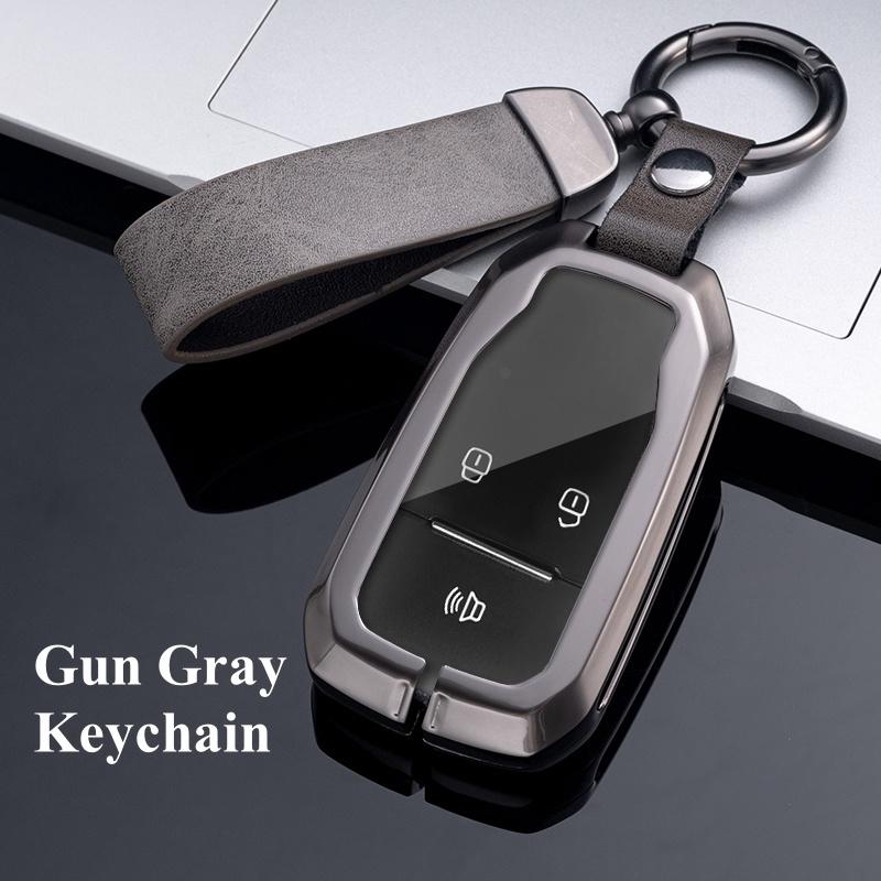 

Чехол для ключей от автомобиля для Jianghuai T50 S2 S3 S4 S5 S7 для JAC JIAYUE J7 A5 X4 X7 IC5 IEV7S T8 Refine M6 E20x E40x, держатель из цинкового сплава, аксессуары A Style серый