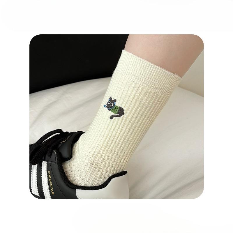 

Женские осенне-зимние модные новые бесшовные носки из хлопка с начесом 1 pair молочный белый