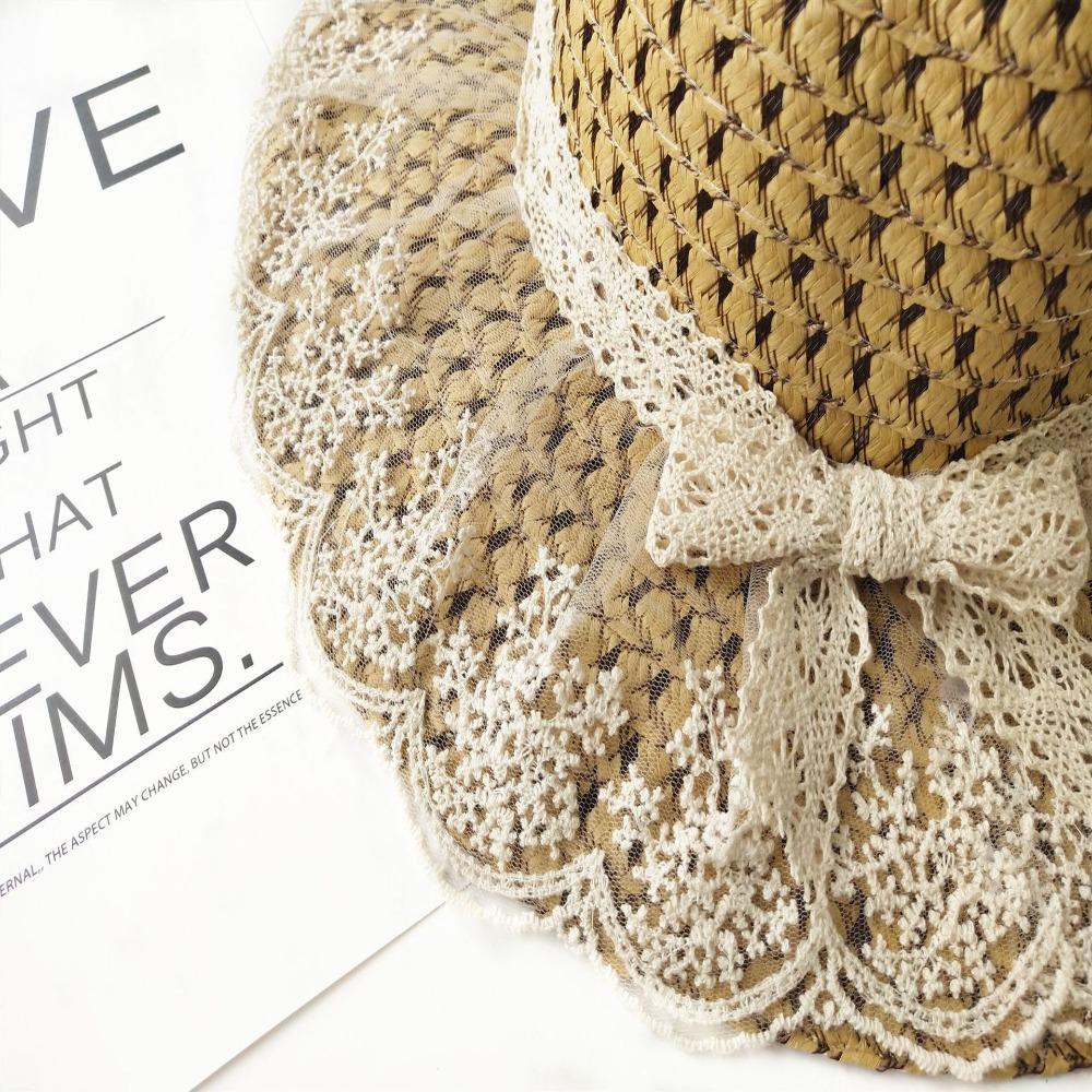 Grass Weaving Parent-child Summer Women's Sun Hat Handmade Beach Caps Durable Straw Hats