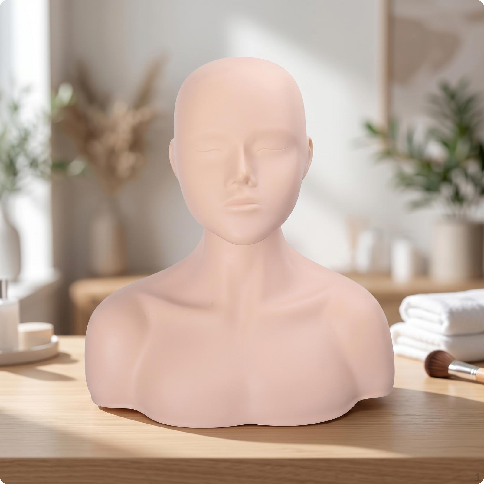 PVC Mannequin Head with Shoulders Soft