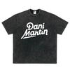 Rapper Dani Martin Tour Gráficos de Moda Camisetas Hombres Mujeres Moda Alta Calidad Camiseta Algodón Casual Holgada Vintage Lavadas Camisetas