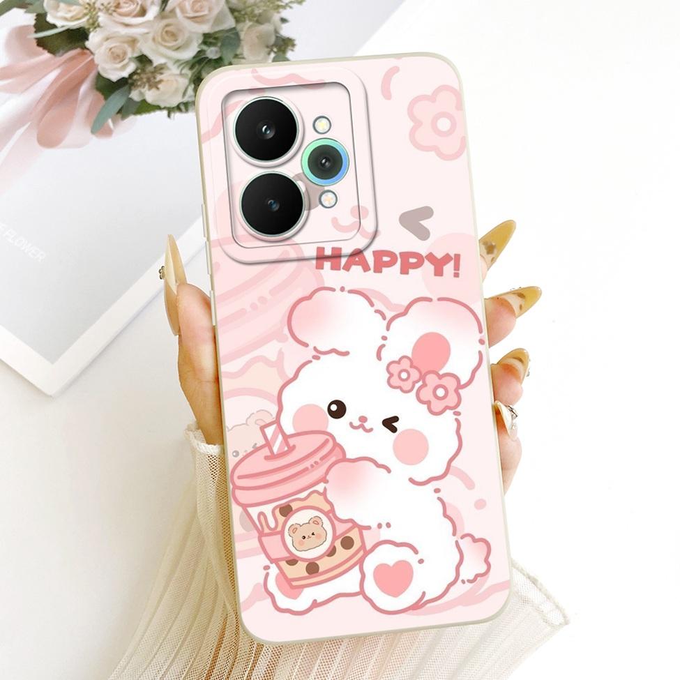 Cover For Realme 15 Pro Casing RMX5101 Silicone Luxury Fashion Flowers Kawaii Cute Painted Shockproof Phone Case