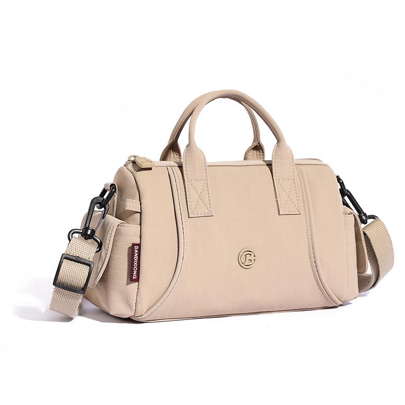 Bolso Bandolera Impermeable de Nylon para Mujer Bolso de Hombro Casual con Asa Superior y Cremallera