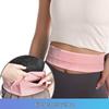 Unisex Large Capacity Elastic Running Waist Belt - Double Layer, Invisible Phone Storage for Marathon & Fitness