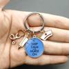 Paint Fashion Creative Nurse Medical Syringe Stethoscope Image Keychain Glass Suitable Nurses and Doctors Key Ring Pendant Gift