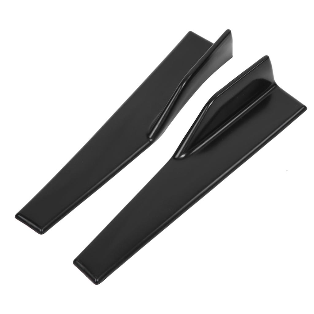Car Side Skirt   Matte Black High Strength Plastic Lightweight   Splitter Winglet Canard Diffuser for Most Vehicles 2 PCS