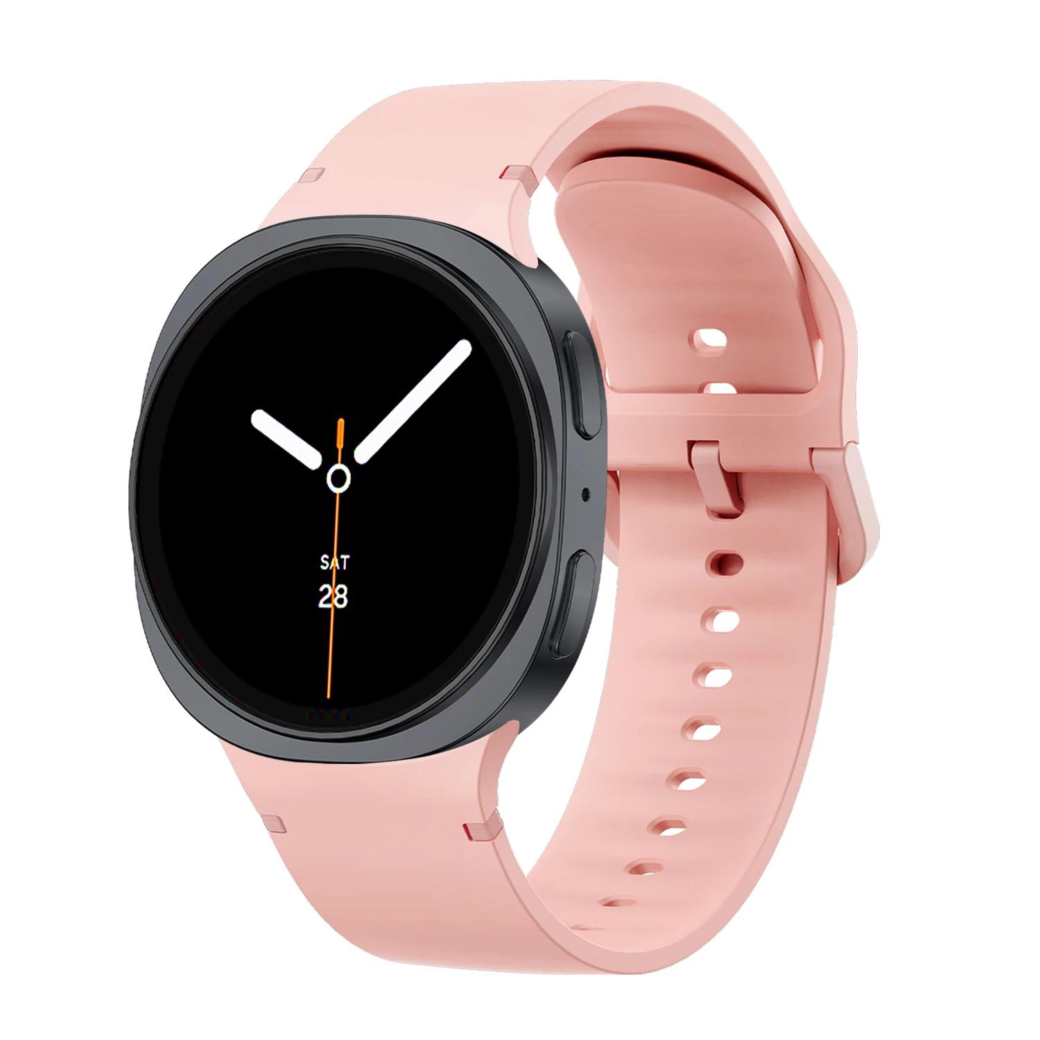 

Оригінальний силіконовий ремінець для Samsung Galaxy Watch 8/8 classic 40мм 44мм 46мм Спортивний correa pulseira Браслет Galaxy Watch 8 galaxy watch 8 44mm&22mm