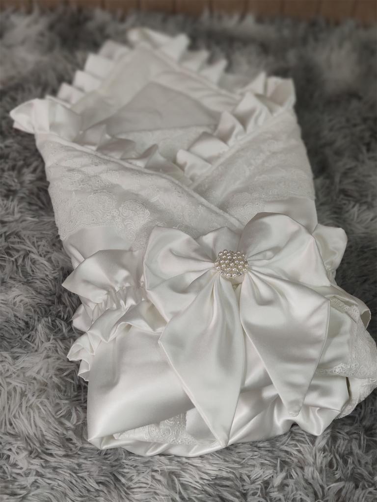 Ricamo Personalizzato Nome Bambino per Neonato con Grande Fiocco Fascia Fasce per Neonato 0-3 Mesi Coperta Ricezione Avvolgitori per Dormire