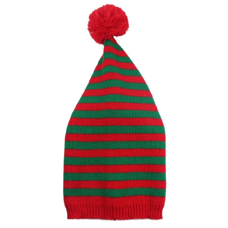 Christmas Knitted Hat Adult Kids Soft Santa Beanie Santa Hat New Year Party Kids