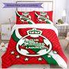 3pcs Duvet Cover Set (1*Duvet Cover + 2*Pillowcase, Without Core), Club Santos Laguna Print Soft All‑Season Bedding Set, Home Bedroom Decor Gift