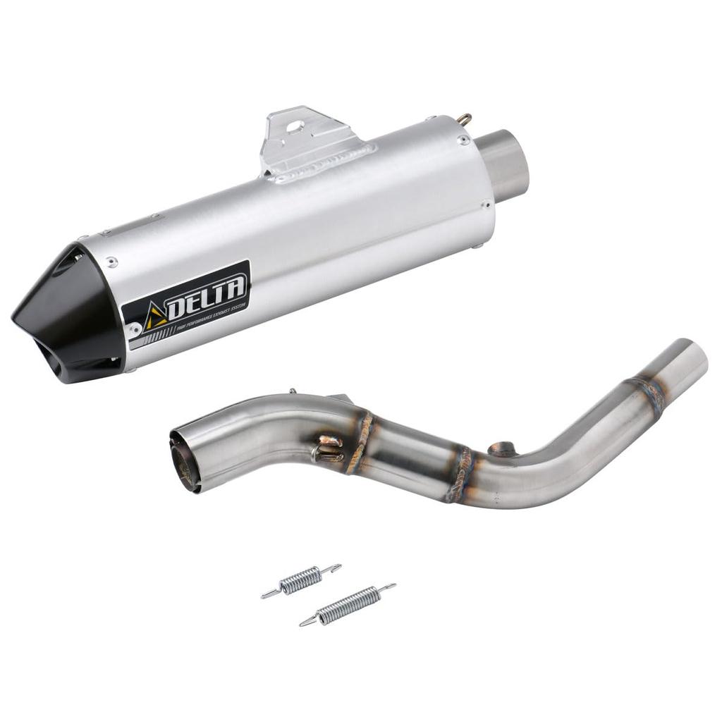 Dirtfreak KLX250 DELTA Barrel Silencer O2 Sensor Compatible JMCA Legal Muffler F3819 '08-16 4-S Certified/Street Slip-on