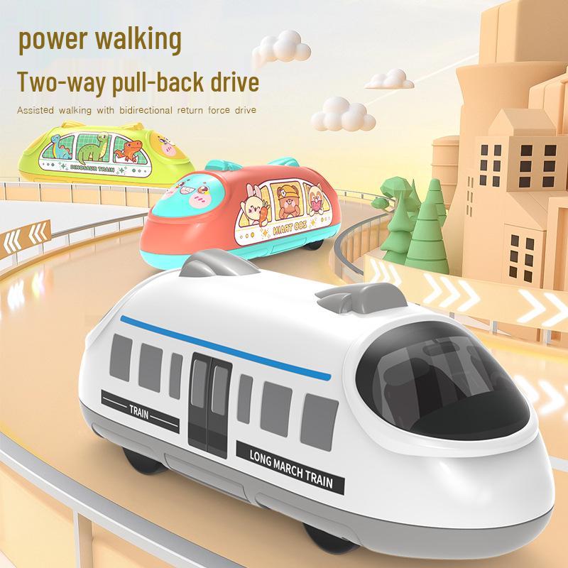 Harmony High-Speed Rail EMU Pull-Back Train Toy for Kids