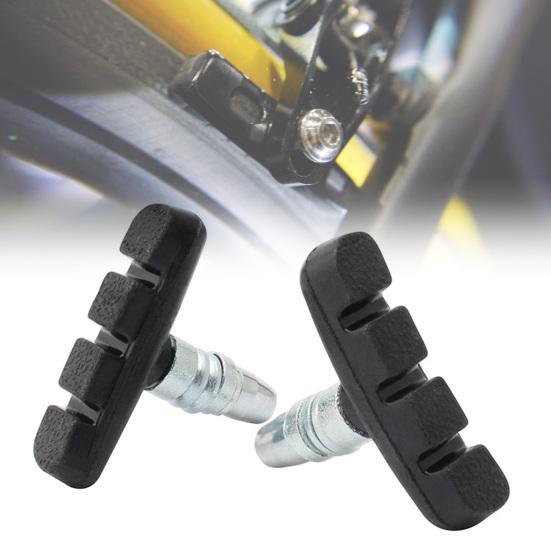 1 Paar Fahrradbremsbeläge Exquisite Verarbeitung Verschleißfester Gummi Fahrradbremsbelag