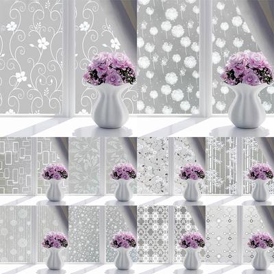 Bedroom Glass Glass Stickers 45*100cm Privacy Adhesive For Window Opaque Popular Home Decor Window Film High Quality 1PC Frosted  Accessories