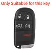 Silicone Car Key Cover Case For Jeep Renegade Compass Grand Cherokee For Chrysler 300C Wrangler Dodge Car Accessaries