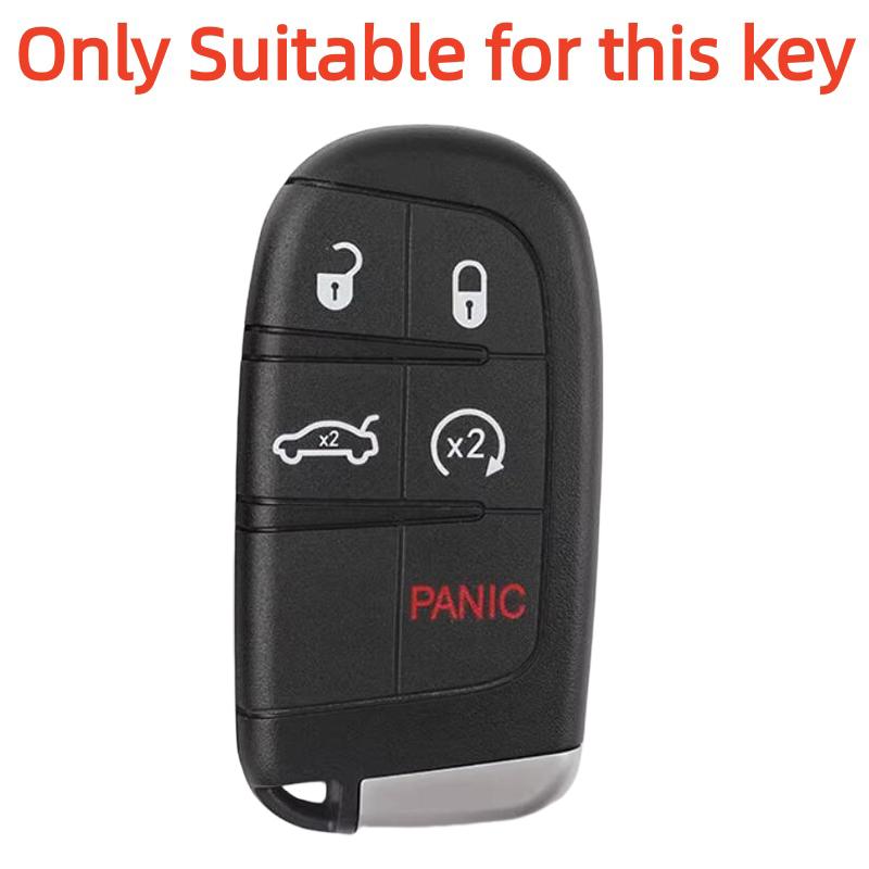 Silicone Car Key Cover Case For Jeep Renegade Compass Grand Cherokee For Chrysler 300C Wrangler Dodge Car Accessaries