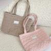 Quilted Cott Women's Handle Shoulder Bags Simple Plaid Heart Female Shopping Bag Large Capacity Grils Tote Shopper Handbags
