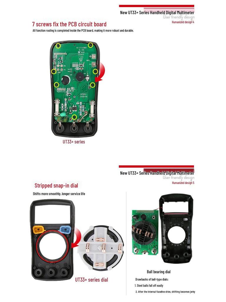 Uni-T Mini Digital Multimeter UT33 Series (A+/B+/C+/D+)