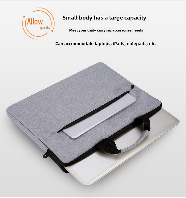 Ultra-Thin Laptop Bag for 13-15.6 Inch Notebooks & iPads with Printed Logo