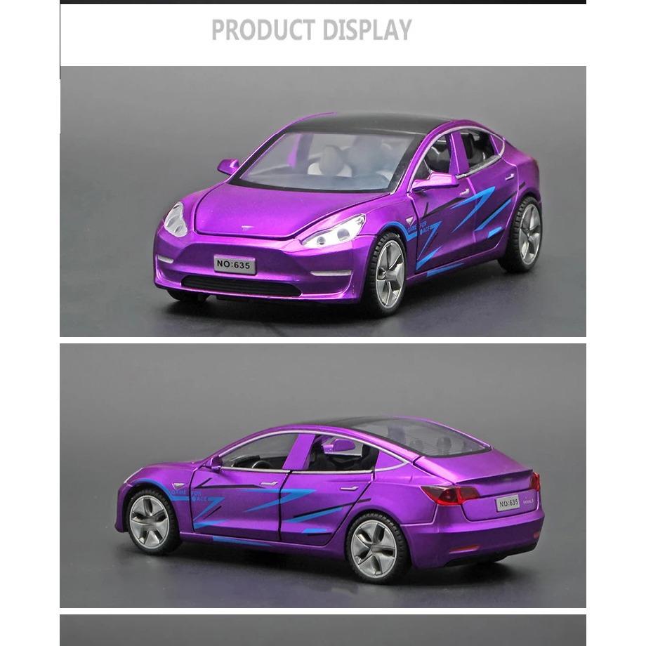 1/32 Scale Tesla MODEL 3 Alloy Car Model Diecasts & Toy Vehicles Car Decoration Kid Simulation Toys for Children Gifts Boy Toy