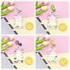 Elegant Rabbit Cartoon Acrylic Card Holder Panda Bear Rabbit Card Case Korean Style Bell Lanyard Bus Card Box Travel