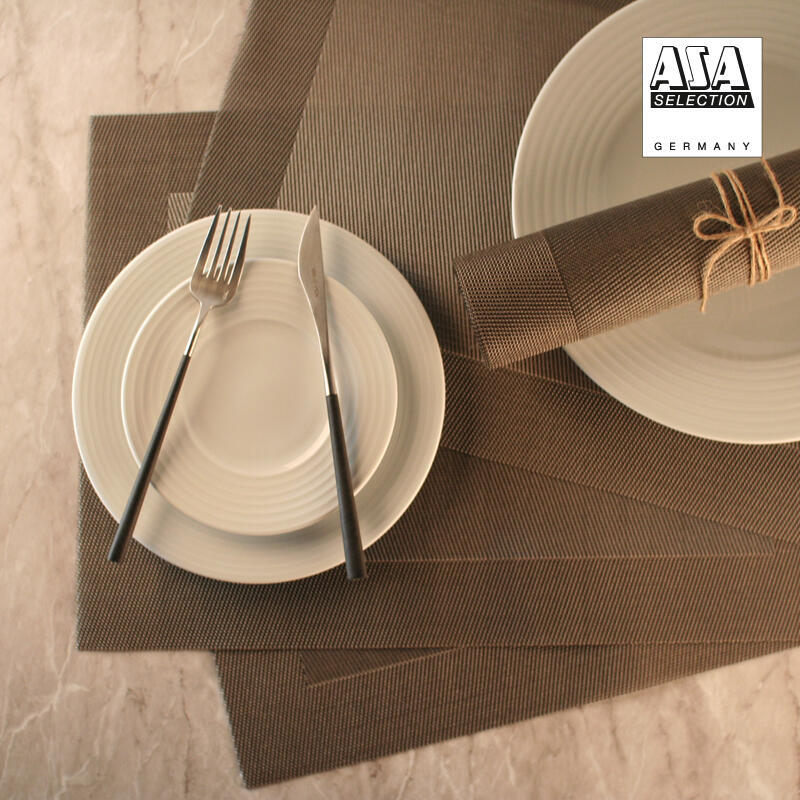 PVC Table Mat 4-Piece Set (Bronze)