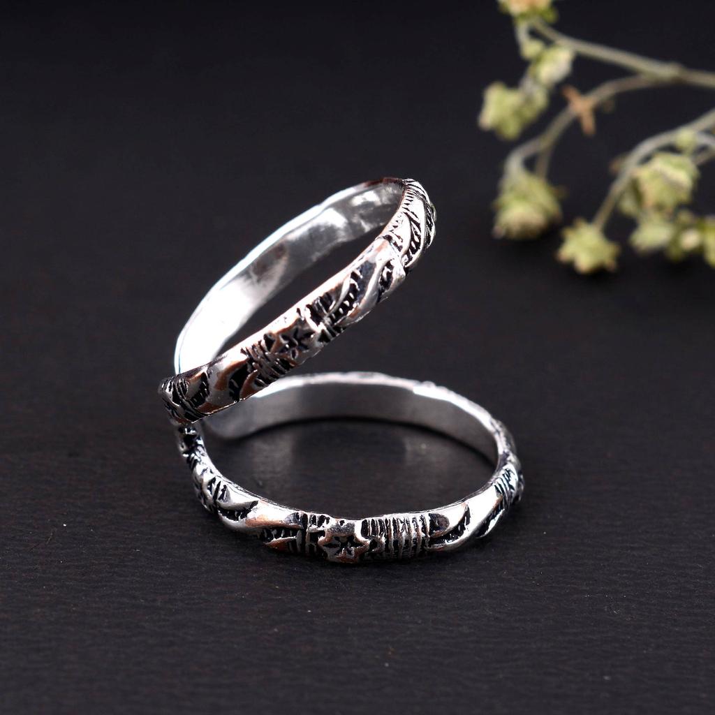 Powerful Arthritis Relief Silver Ring Adjustable 925 Sterling Silver Pain Comfort Jewelry for Daily Use