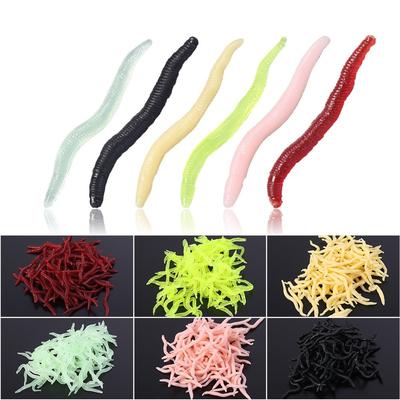 Bulk Pack Soft Lure Fishing Bait Worms 4cm Length 0 18g Weight Artificial Lures for Freshwater Fish Carp Crucian Grass Carp Fishing
