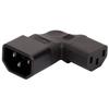 C14 To IEC320 C13/C5/C7 AC-Power Adapter 3 Terminals Socket Adapter Male To Female Wire-free Power Connector Adaptor