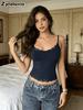New Slim Fit Sexy Girl Lace Trim Solid Color Women's Short Tube Top